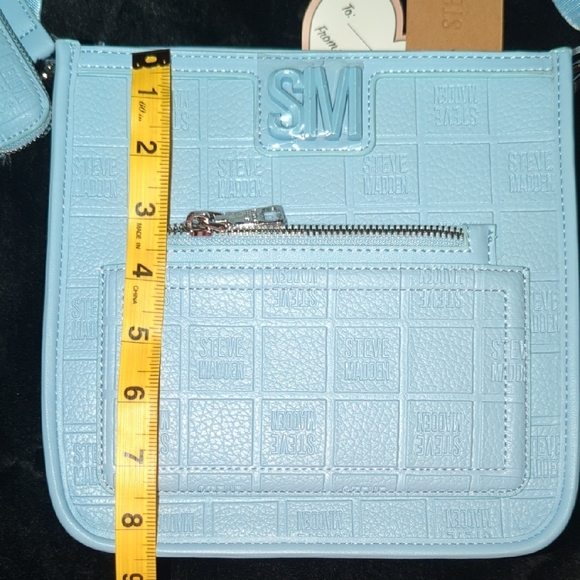 Steve Madden Light Blue Embossed Crossbody Bag Set - Picture 8 of 11